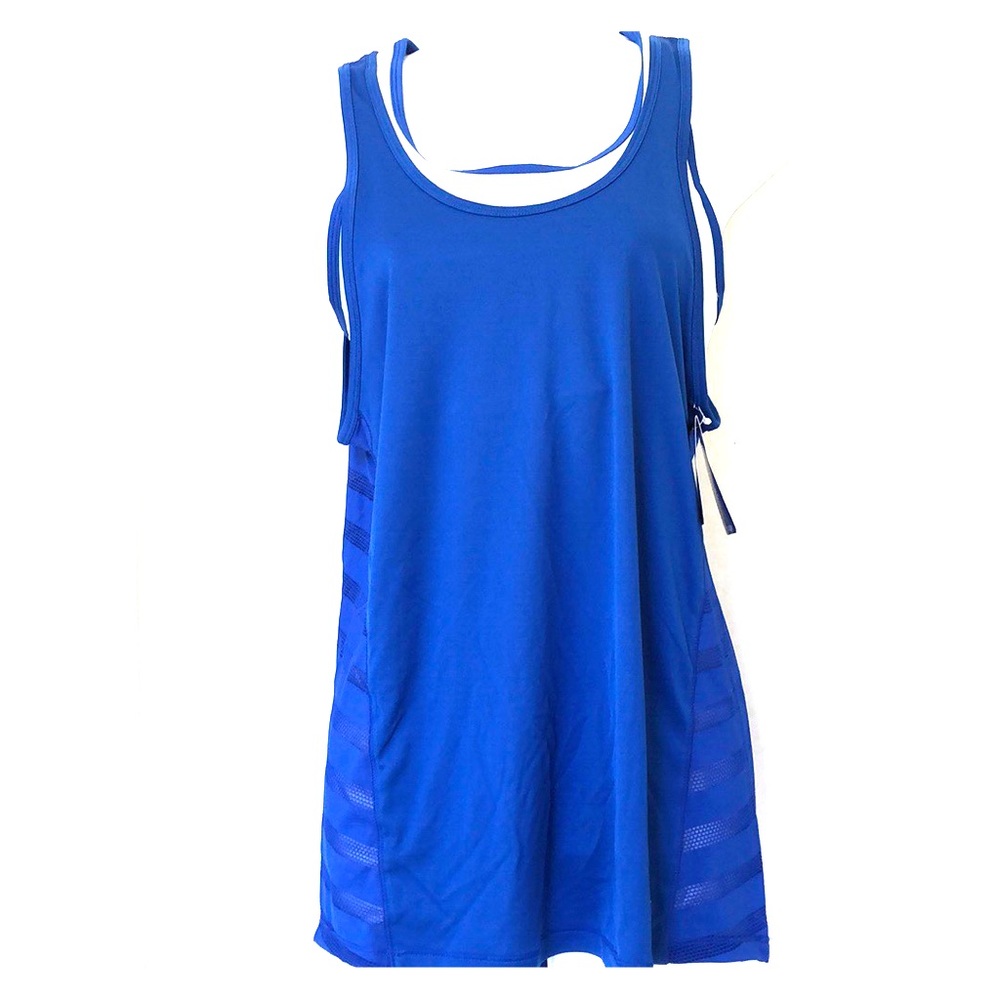 Champion blue tank top with built in bra NWT